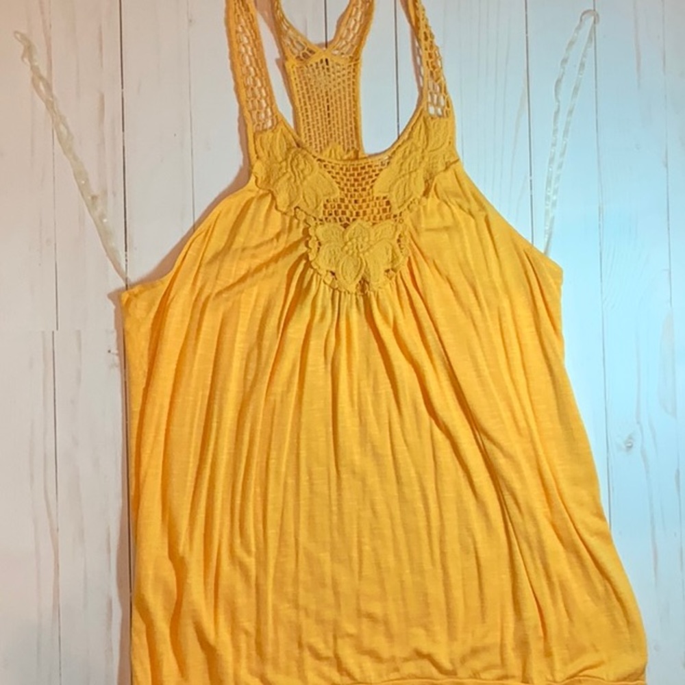 Embroidered Crochet Top by BF Love